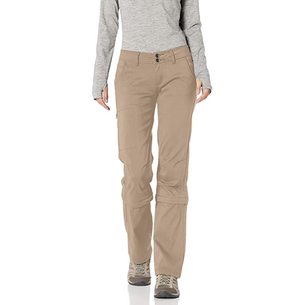 Prana Halle Pant Convertible 4 Reg Dark Khaki